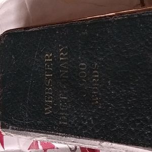 Leather-bound Webster Dictionary